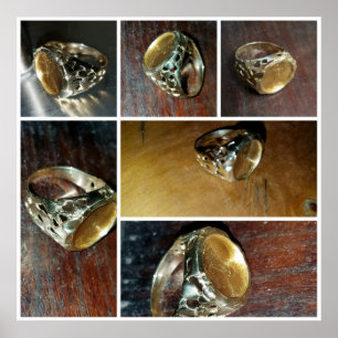 Gold Coin Ring Poster