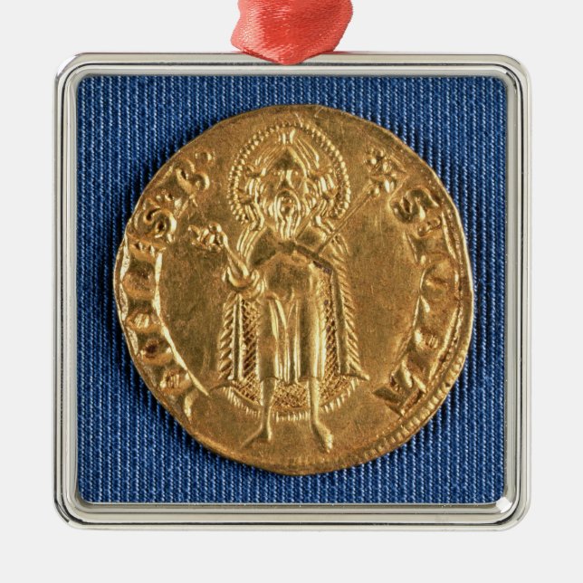 Gold coin, with St. John the Baptist, 16th century Metal Ornament (Front)