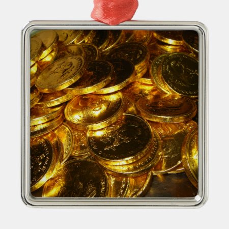 Gold Coins 1 Metal Ornament