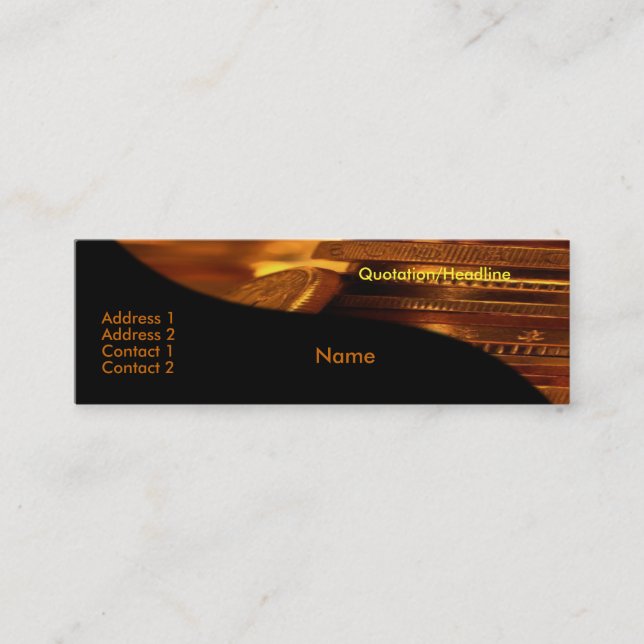 Gold Coins Business Card (Front)