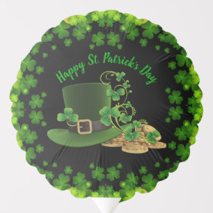Gold Coins & Shamrocks St. Patrick's Day Balloon