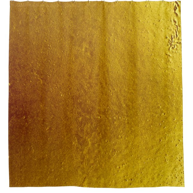 Gold color cement wall texture background abstract shower curtain (Front)