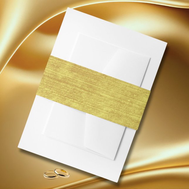  Gold Color Elegant  Invitation Belly Band (Creator Uploaded)