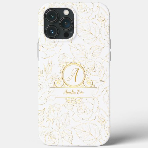 Gold colorfaux rose_custom_template_ Case_Mate iP iPhone 13 Pro Max Case