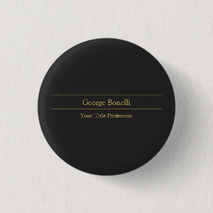 Gold Color Grey Classical Personal Customize Chic Button