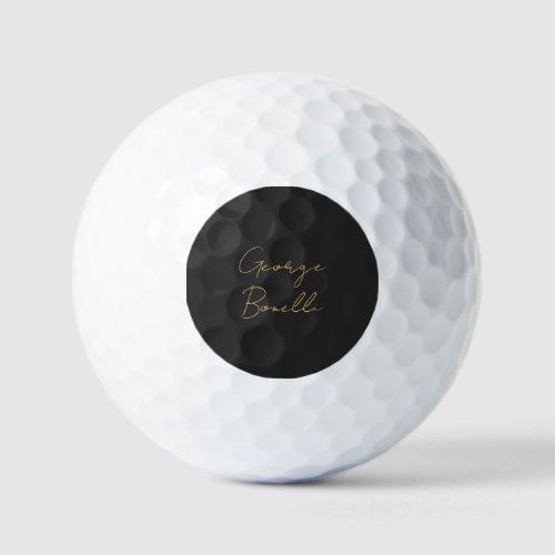 Gold Color Grey Classical Personal Customize Chic Golf Balls