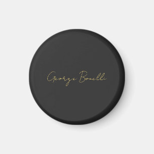 Gold Color Grey Classical Personal Customize Chic Magnet