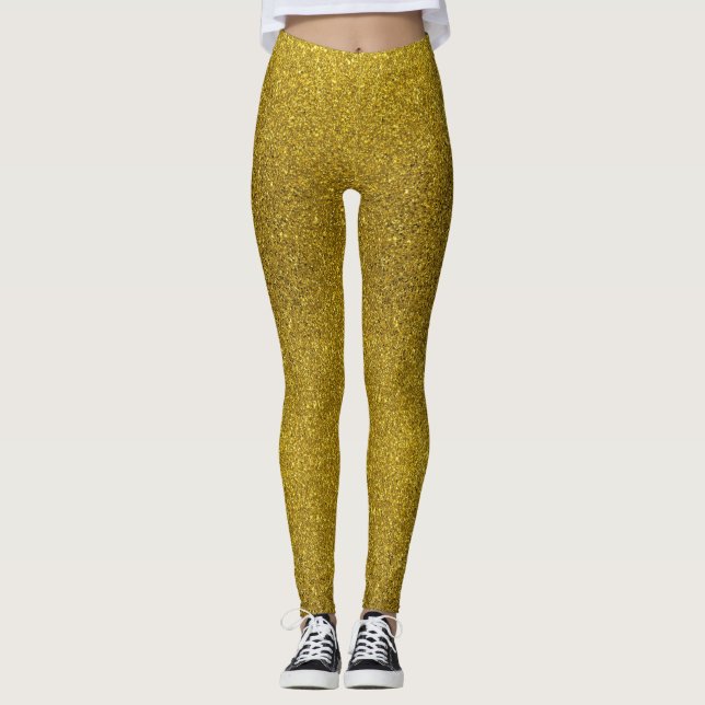 Gold color leggings (Front)