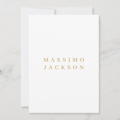 Gold Color Minimalist Professional Serif Font
