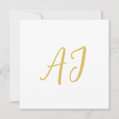 Gold Color Monogram Professional Classical Initial (Front)