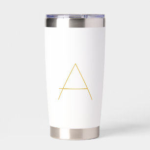 Gold Color Monogram Professional Custom Insulated Tumbler