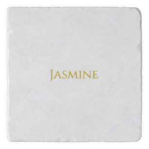 Gold Color Plain Minimalist Professional Name Trivet