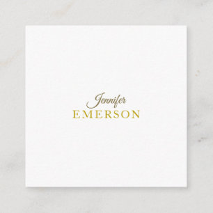 Gold color professional minimalist modern plain enclosure card