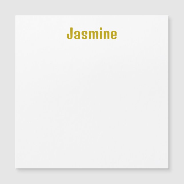 Gold Color Professional Name Magnetic Card (Front)
