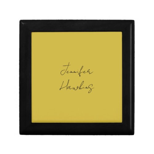 Gold color professional plain handwriting gift box