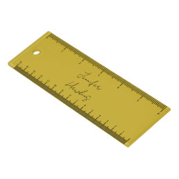 Gold color professional plain handwriting ruler