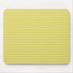 Gold Colored 3D cubes cascading Mouse Pad