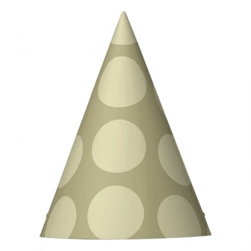 Gold Colored Polka Dot Pattern Party Hat