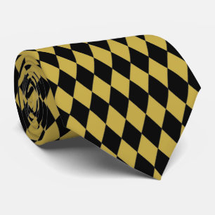 Gold Coloured Diamond Design Any Colour Background Neck Tie
