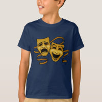 Gold Comedy And Tragedy Theater Masks