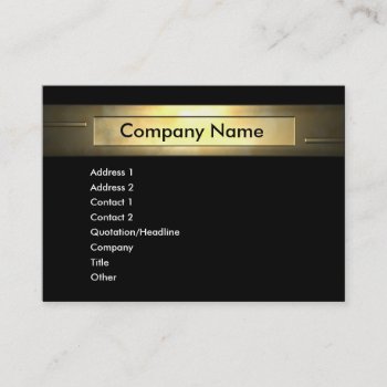 Gold Company Business Card by 3dbacks at Zazzle