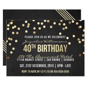 for women 40th birthday invitations zazzle