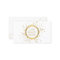 Gold Confetti Circle White Business Card