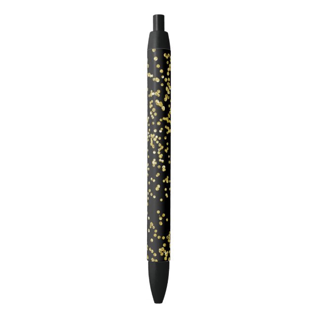 Gold Confetti Dots Pen (Front Vertical)
