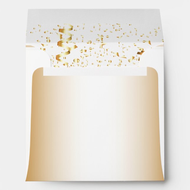Gold Confetti Envelope (Back (Bottom))