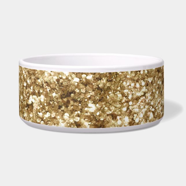 Gold Confetti Glitter Bowl (Front)