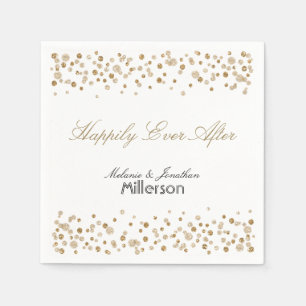 Gold Confetti Glitter Napkins