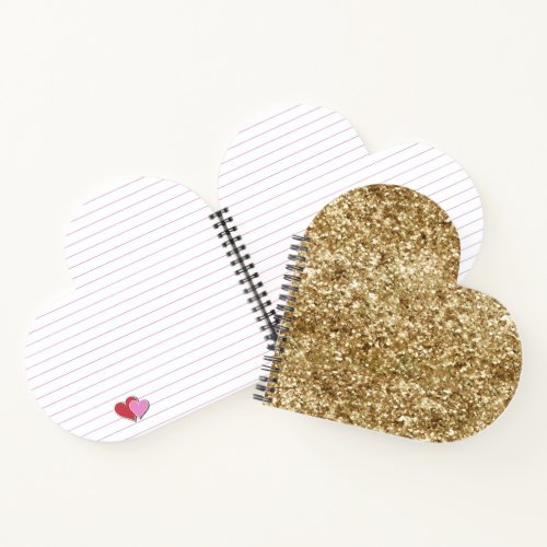 Gold Confetti Glitter Notebook