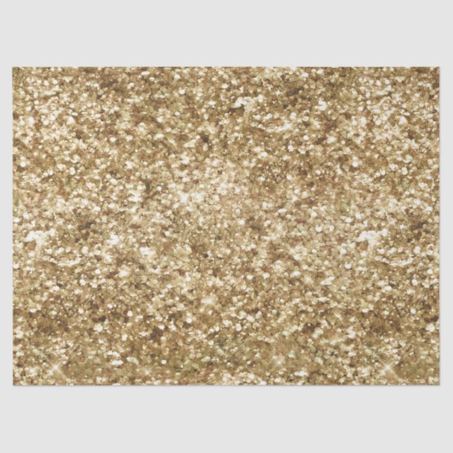 Gold Confetti Glitter Tissue Paper (Front)