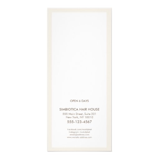 Gold Confetti Hair Spray Hair Salon Service Menu Zazzle