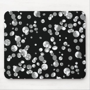 Gold confetti mouse pad