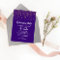 Gold Confetti on Purple Retirement Invitation