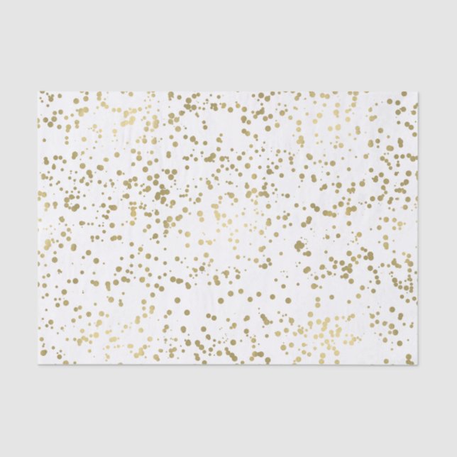 Gold Confetti Tissue Paper (Front)