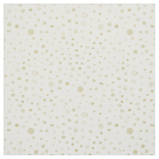 Gold Confetti Watercolor Dots Fabric