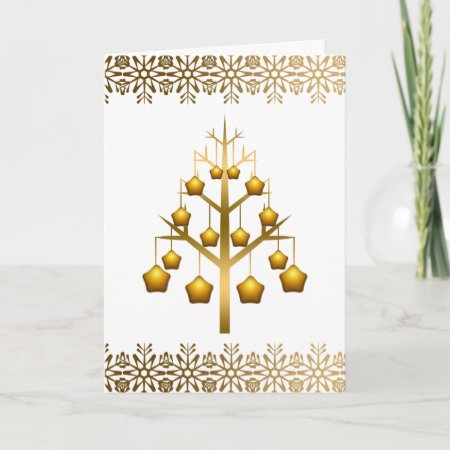 Gold Contemporary Christmas Tree