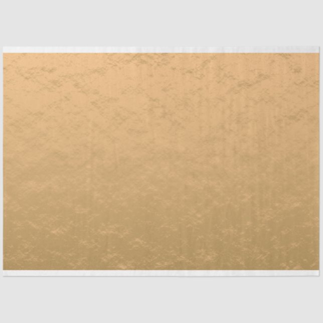 Gold Copper Decoupage 20x30 Background Tissue Paper (Front)
