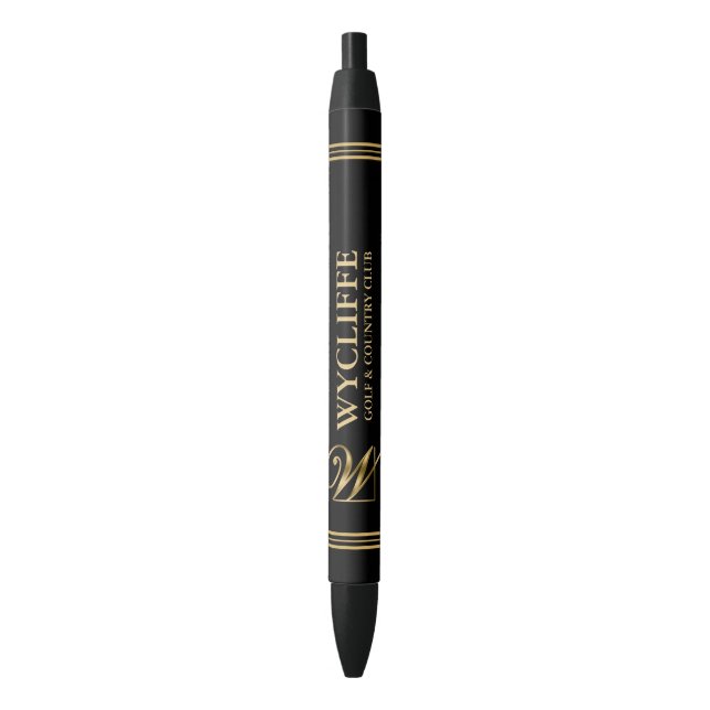 Gold Country & Golf Club Logo & Custom Text Pen (Front Vertical)