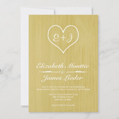 Gold Country Wedding Invitations