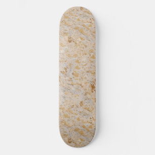 Gold Cowhide Print Metallic Minimal Western Skateboard