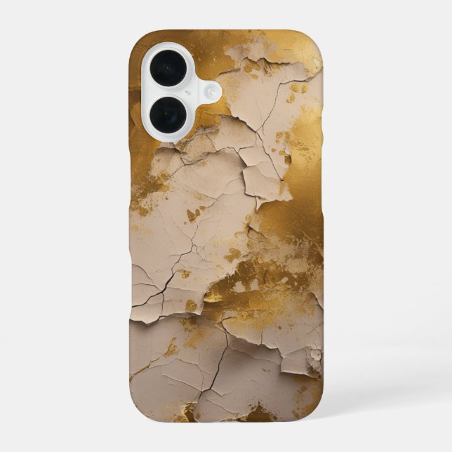 Gold Cracked Iphone Case (Back)