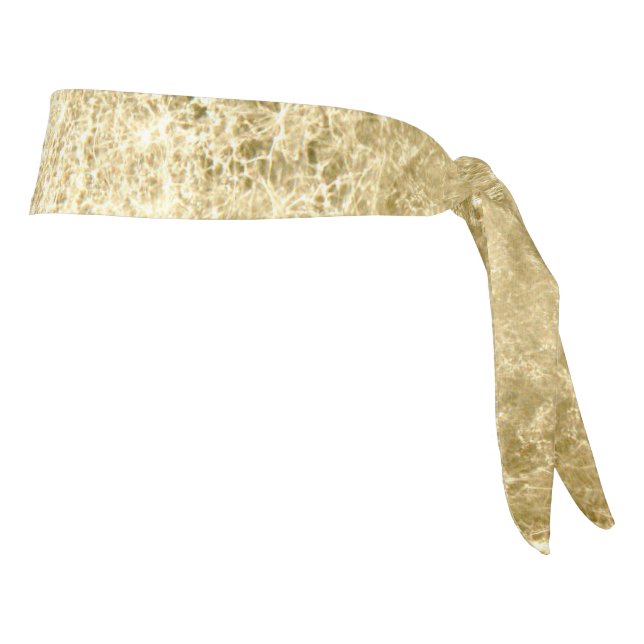 Gold Crackle  Tie Headband (Rotate 90)