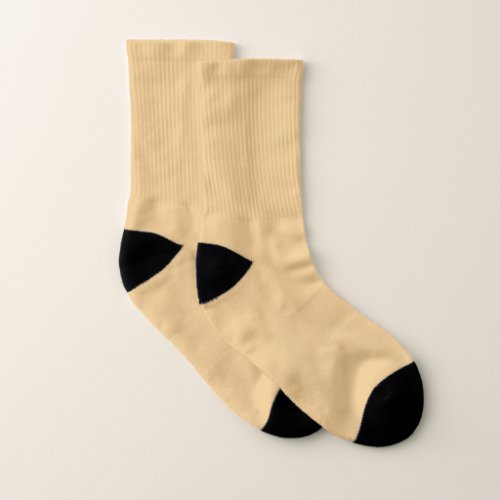 Gold Crayola Solid Plain Color Socks