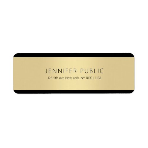 Gold Creative Simple Template Professional Modern Label