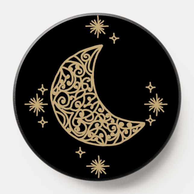 Gold Crescent Moon PopSocket (Popsocket)