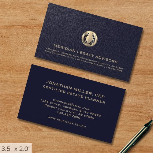 Gold Crest Business Card