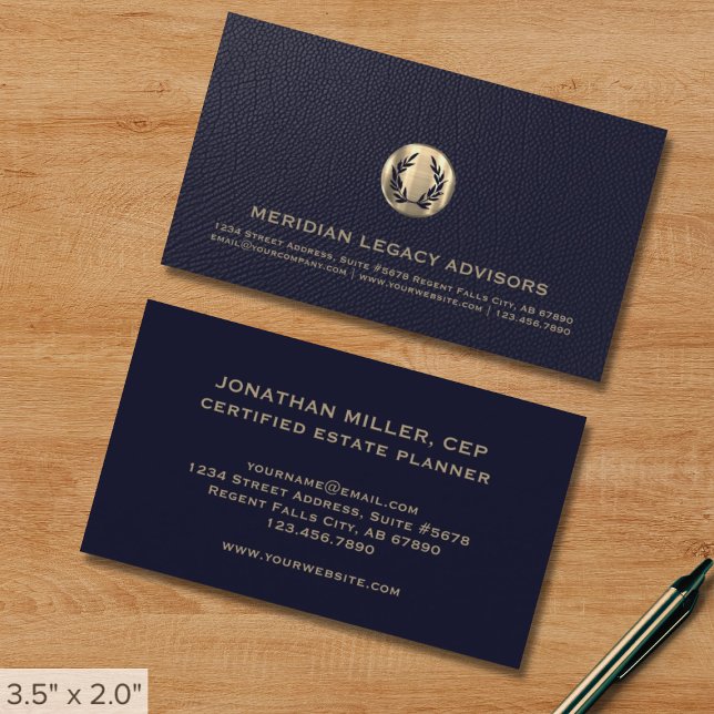 Gold Crest Business Card (Creator Uploaded)